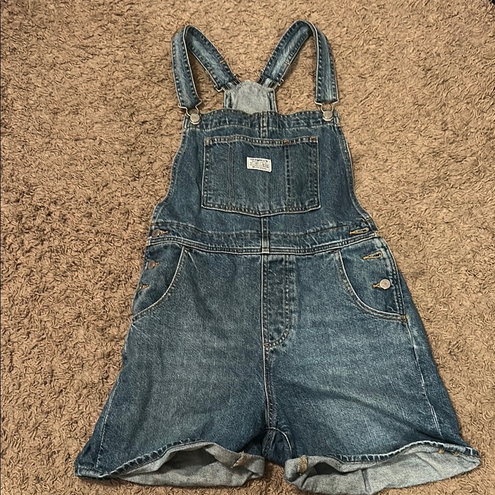 Levi's Blue Denim Overalls